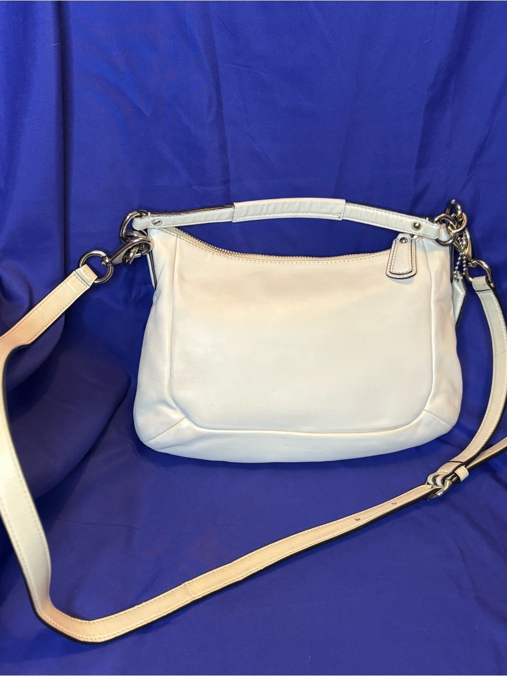Coach Kristen offwhite Leather Shoulder Bag with Crossbody Strap - Picture 3 of 6